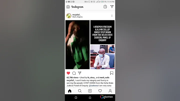 Mr. jollof step down from the Delta the judiciary panel