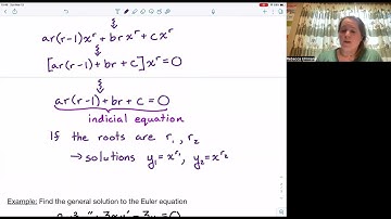 DiffEQ Section 7.4, part 2: Euler Equations