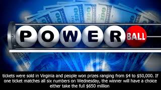 Four virginia powerball tickets win $50k each