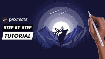 #57 Moonlight Stag - Procreate tutorial
