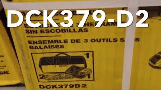 Dewalt 20V Xr Brushless Kit - Dck379D2 - Whats In The Box