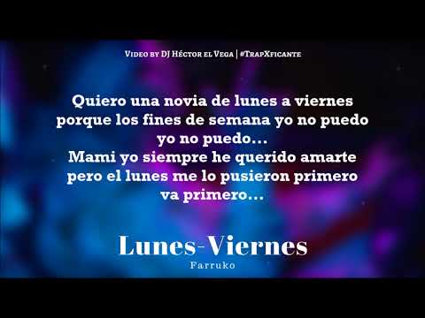 Farruko - Lunes a Viernes (Letra) #TrapFicante