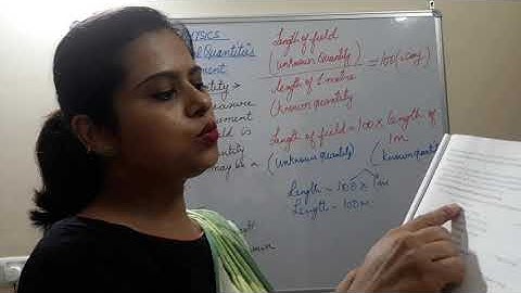 Class 6 Physics    Physical Quantities And Measurement    part  2