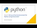 How to set up virtual environment for python