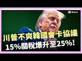 川普調升南韓關稅