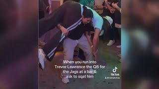 55 Jacksonville Woman Squats Trevor Lawrence At Bar Ahead Of Playoffs