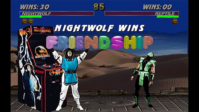 Ultimate Mortal Kombat 3 - Nightwolf - Spirit Beam Fatality 