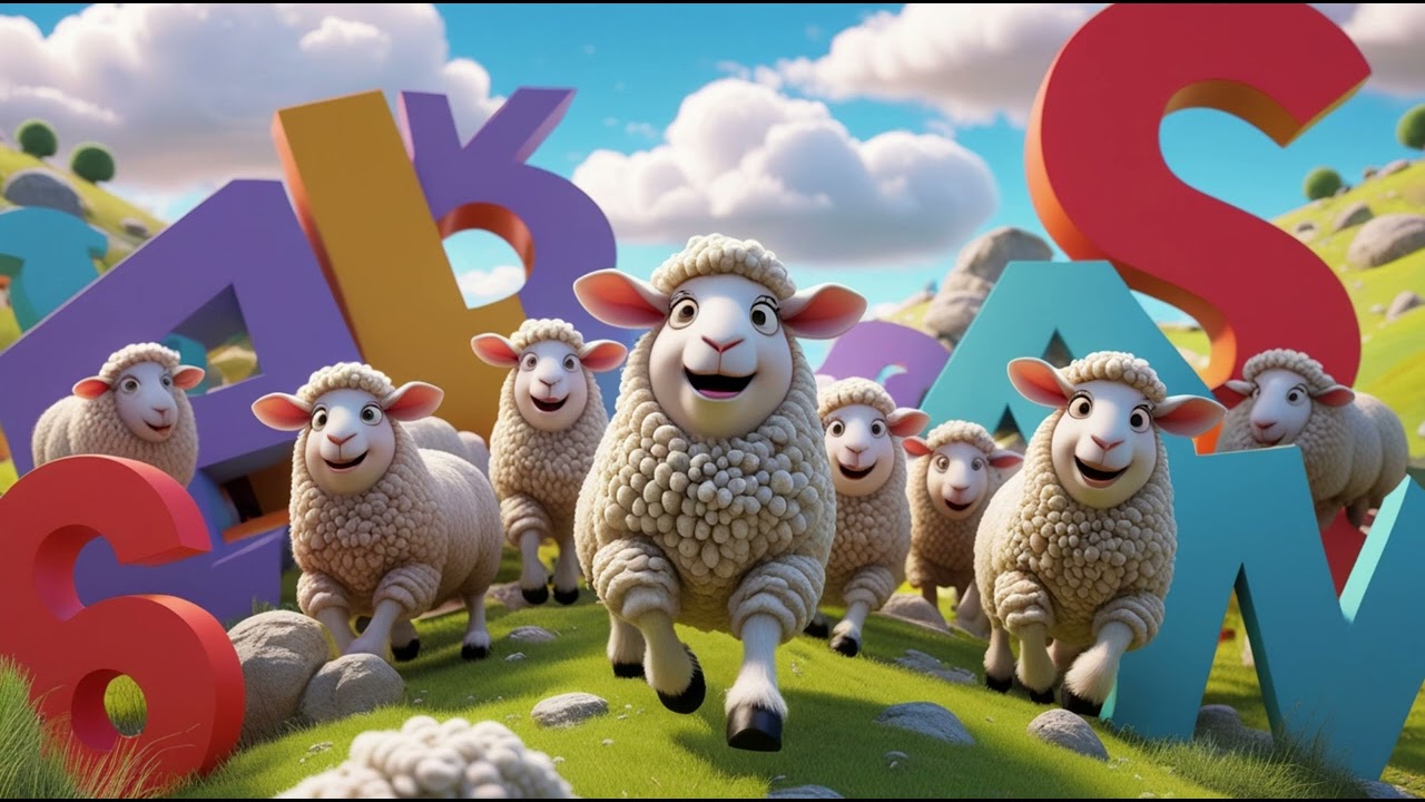ABC and Numbers With Sheep – Learn Letters & Counting | Kids Nursery Rhyme