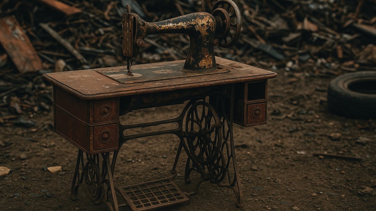 The Old Rusted Sewing Machine // Was Brought Back To Life Stunning Million