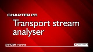 RANGER analyzers tutorial: [25] Transport stream analyzer