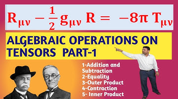 Algebraic Operations on Tensors Part1/Addition and Subtraction, Equality, Contraction, Inner Product