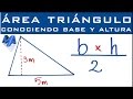 ¿Cómo calcular el área de un triángulo con base y altura? 📐