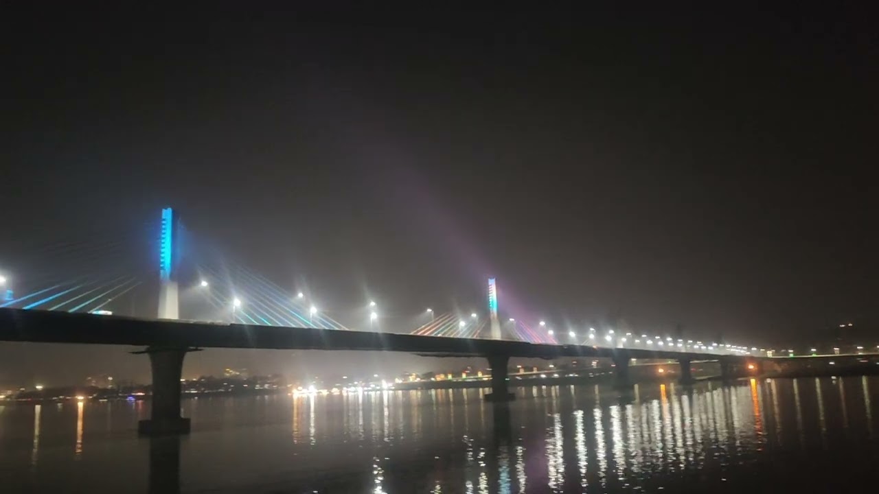 Guwahati bridge 🌉 night view 😲