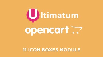 11 Ultimatum OpenCart Theme - Icon Boxes Module