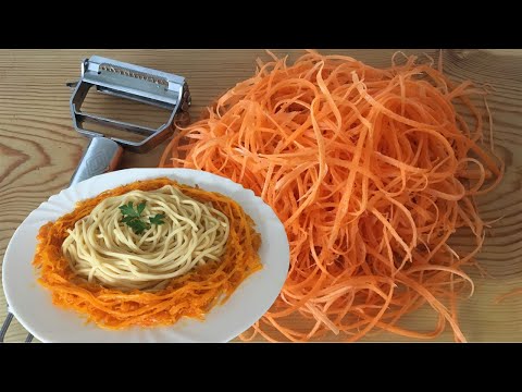 JÜLYEN DOĞRAYICI İLE HAVUÇLU SPAGETTİ - WITH JULIAN Chopper CARROT SPAGETTI