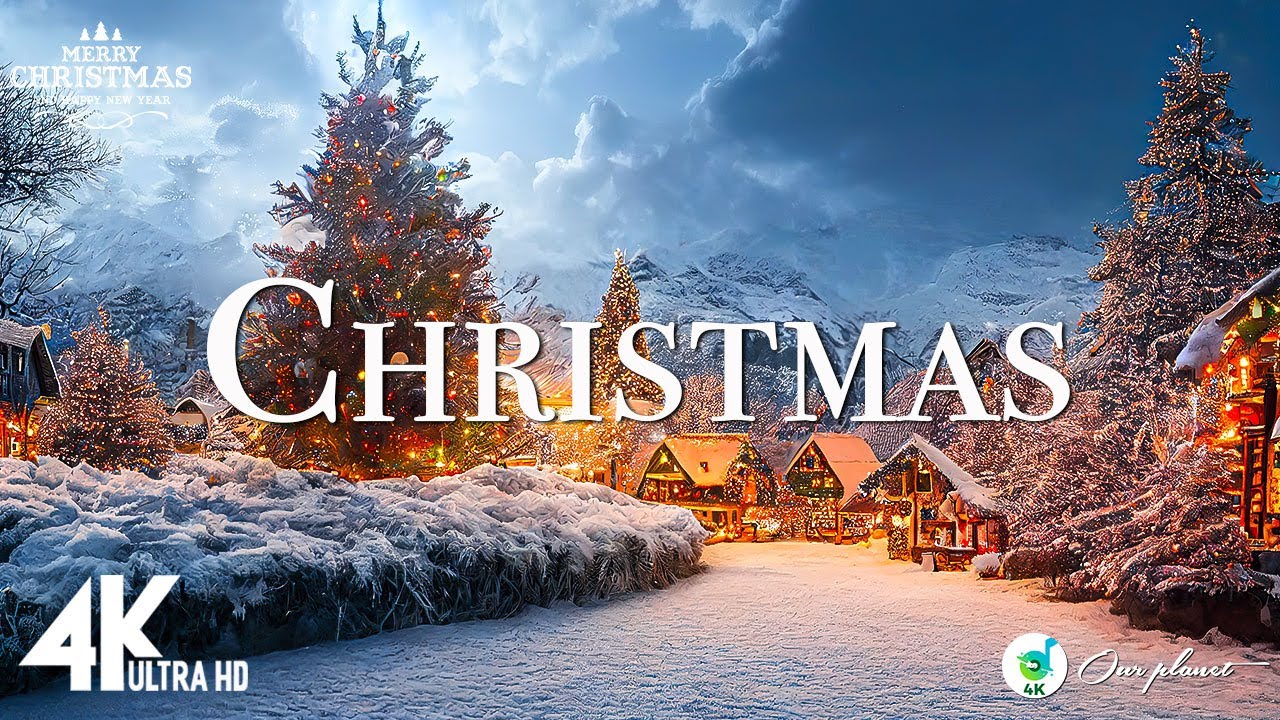 Christmas Wonderland 4K - scenic Winter Relaxation Film with Top Christmas Songs of All Time