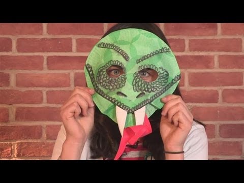 How To Make A Snake Mask - YouTube