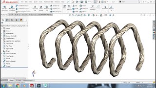 How To Make Spring || Square Helix || SolidWorks |🚩 Net Worth