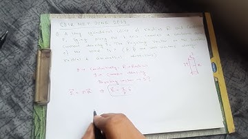 Poynting Vector Cylindrical Wire CSIR NET GATE JEST