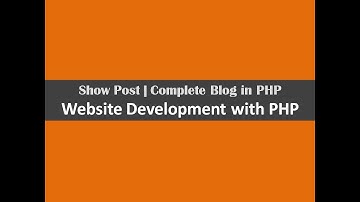 Show Post in Admin Panel Complete Blog in PHP part8