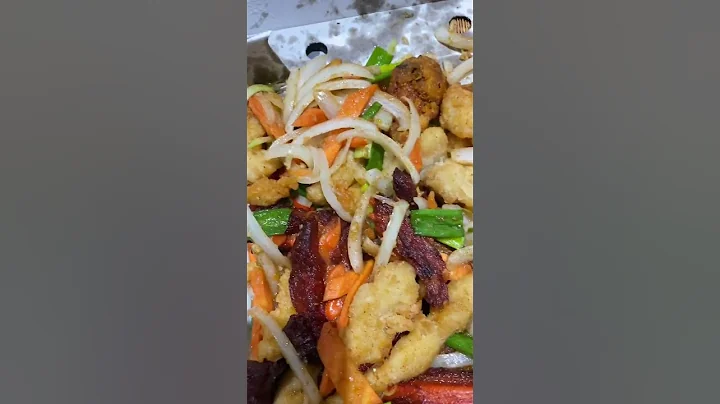 my chinese take away box last night #yummy #satisf...