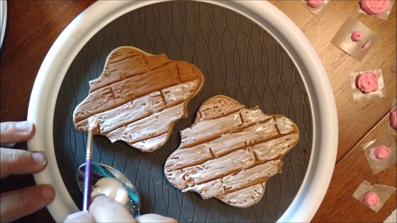 Barnwood Monogram Cookies