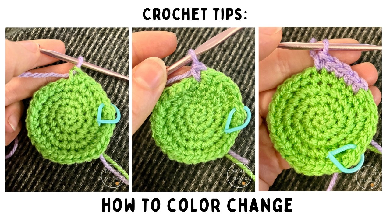 How to Colour Change - Crochet Tips