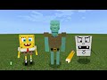 Spongebob Mod Showcase | Minecraft PE (+BATTLE)