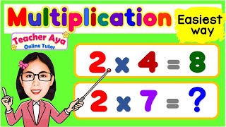 Multiplication | Counting by 2's | Learn to Multiply | Math is Fun | Math for Kids | Teacher Aya