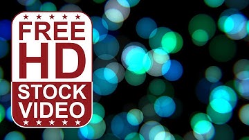 Free Stock Videos - abstract colorful bokeh circle lights 2D animation