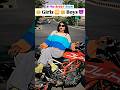 Girl 👧 vs Boy 👦 #viral #trending #ktm #youtube #shorts #ktmduke