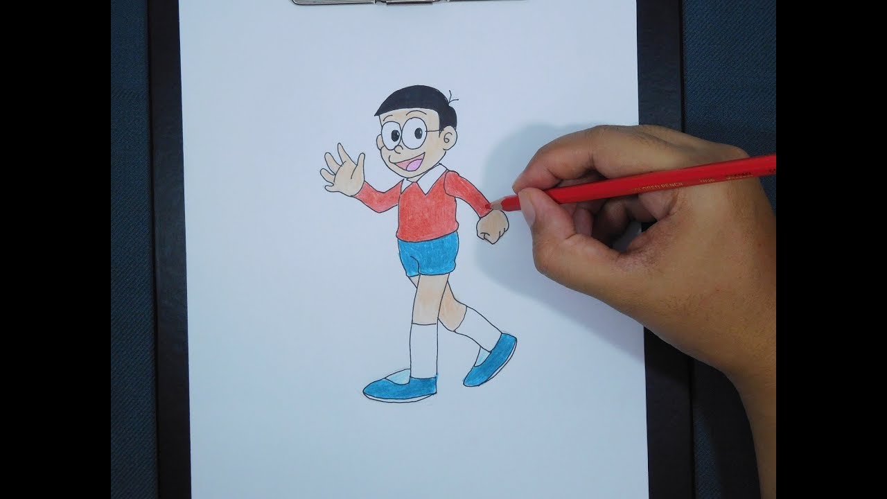 How To Draw Nobita Doraemon Cara Menggambar Nobita Doraemon YouTube