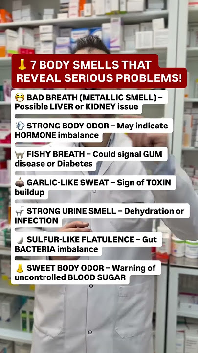 π 7 BODY SMELLS THAT REVEAL SERIOUS PROBLEMS! #health #smell #body