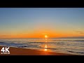 Beautiful Sunrise At The Beach With Chillout Music And Calming Sound Of Waves 4K Ultra HD