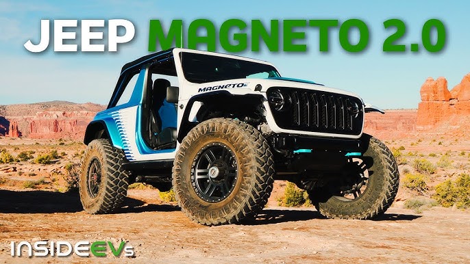 Jeep Wrangler Magneto EV Concept - Walkaround - YouTube