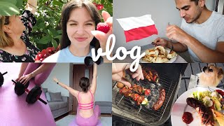 Odwiedziny u babci, grill u znajomych, pierogi i trening  Wakacje w Polsce VLOG | Kawa po turecku