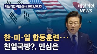 한·미·일 합동훈련··· 친일국방?, 민심은