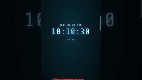 Digital clock | Wonder Web