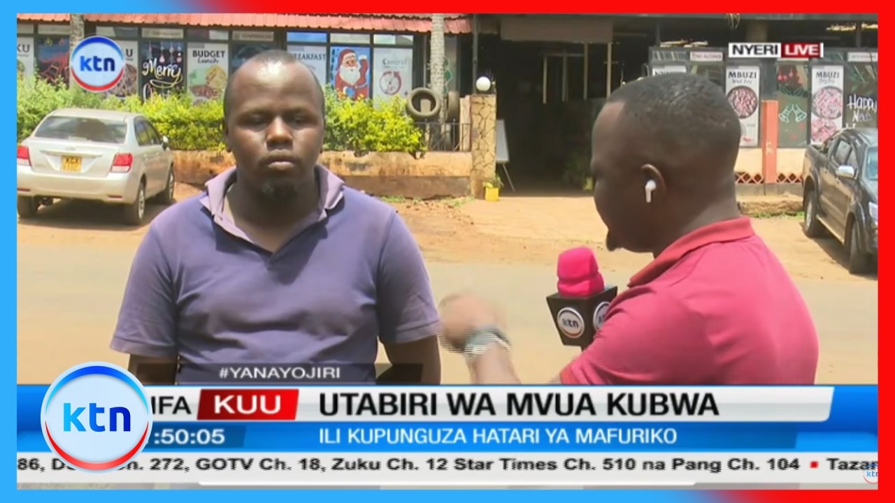 Wakazi wa Nyeri waonywa kuhusu maji yanayotiririka kutokana na mvua kubwa