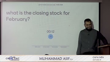 CAF 06 MFA || Muhammad Asif, FCA || Autumn 2024 Session || Lecture 58