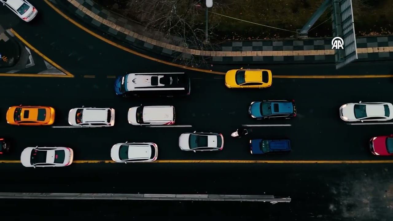 Başkentte trafik manzarası