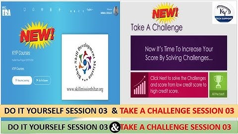 DO IT YOURSELF SESSION 3 & TAKE A CHALLANGE SESSION 03 #kytechsupport #doityourself #kyp #bscit