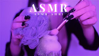 ASMR Shaving Foam On Mic, Tapping, Scratching + Brain Massage (No Talking)