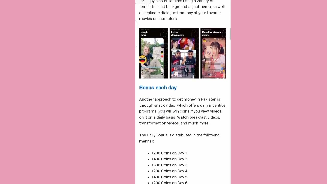 How to make money from snack video