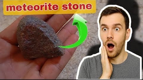 How to identify a meteorite stone - AT home 