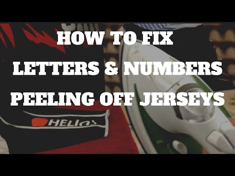 How to Fix Letters and Numbers Peeling Off the Jersey