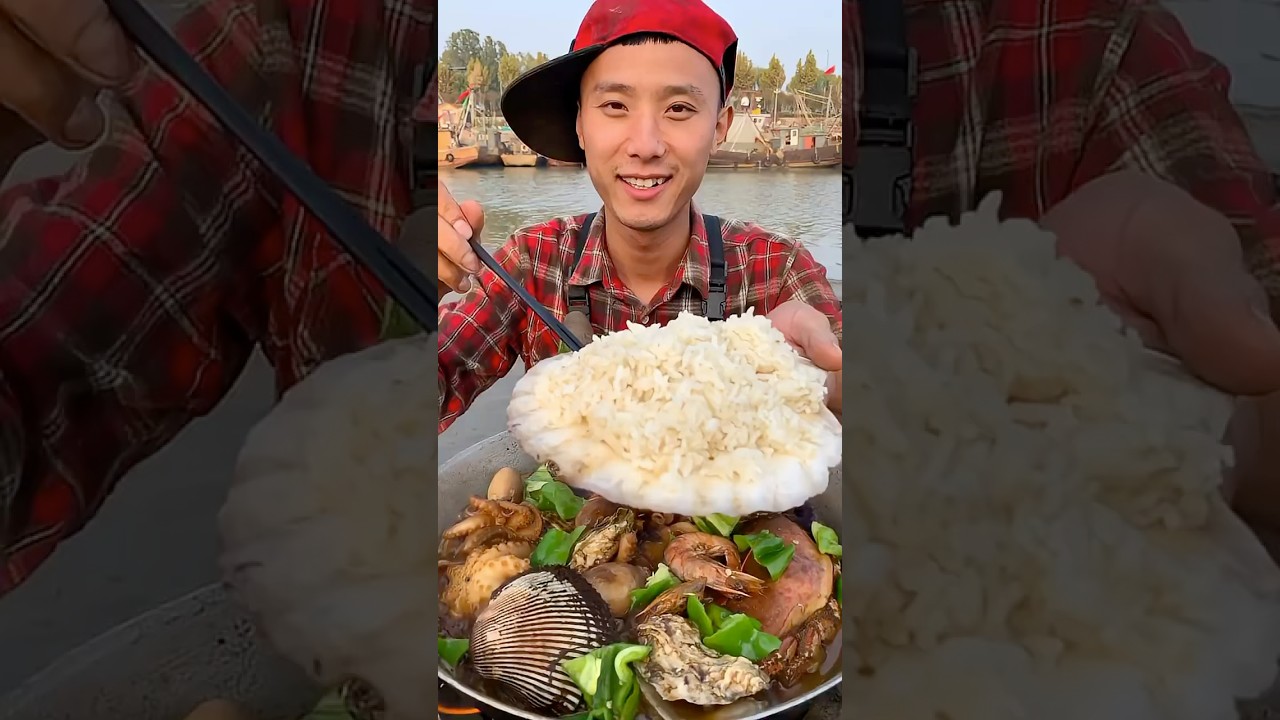 Eating seafood #eatingseafood #mukbang