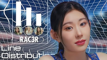 ITZY 있지 - RAC3R // Line Distribution