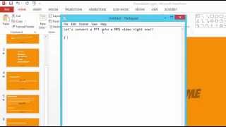 How to convert a PPT or PPTX file to mp4 or wmv video for youtube for Free