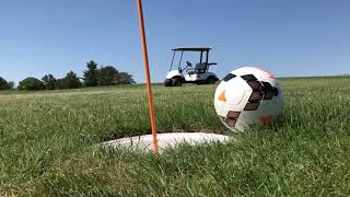 Skillful FootGolf Putt